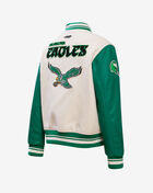 PRO STANDARD Philadelphia Eagles Retro Classic Rib Wool Varsity Jacket FPEH44149-EKG cream 5