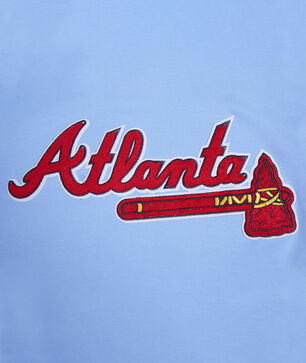 Atlanta Braves Classic Chenille Double Knit Pull Over Hoodie