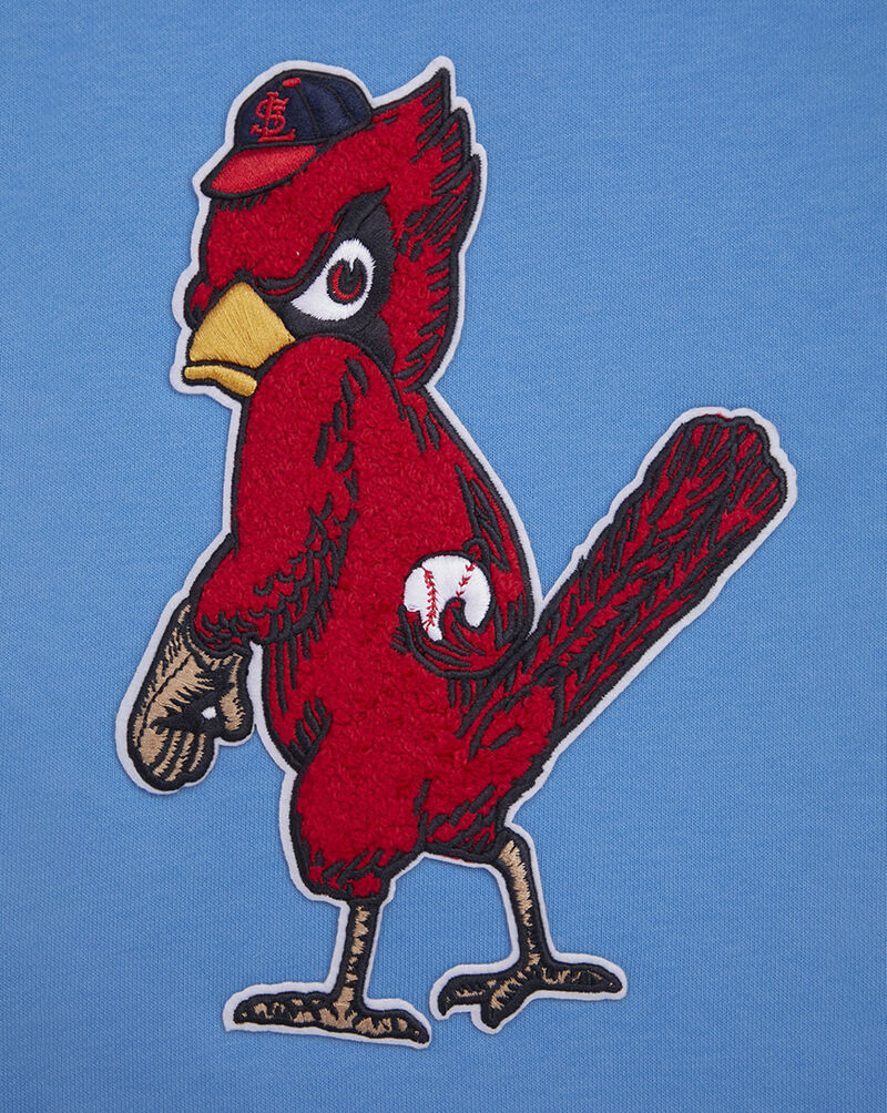 PRO STANDARD St. Louis Cardinals Retro Classic Fleece Cropped Pull Over Hoodie  LSCC35749-UNI Blue 4