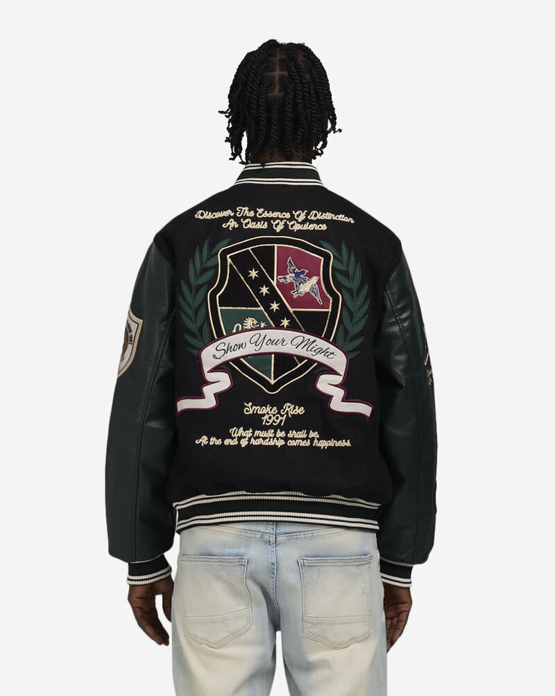 Smoke Rise Varsity Jacket OH24695SNZ-BLK Black 2