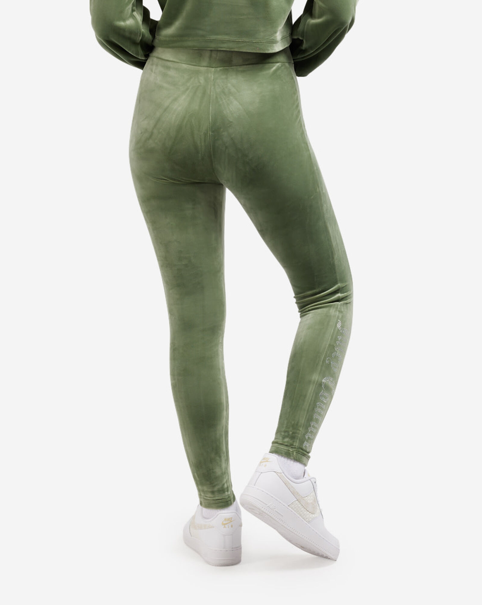 Shop Juicy Couture Velour Leggings 110008842-J5027 green