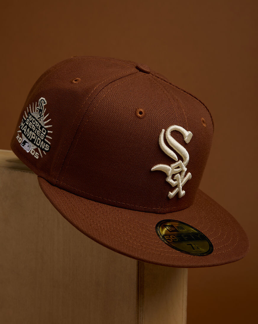 Shop New Era 59Fifty Chicago White Sox Fitted Hat 70958580 brown