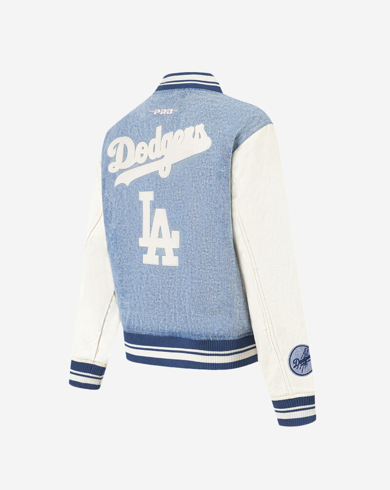 PRO STANDARD Los Angeles Dodgers Varsity Blues Denim Varsity Jacket  LLDU38409-DLN Blue 2