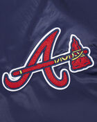 Atlanta Braves Old English Rib Satin Jacket