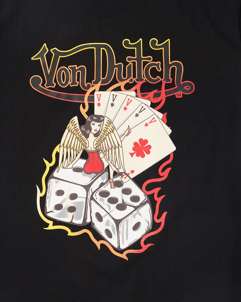 Von Dutch Kids' Lucky Fire Graphic Tee VND9E0211 Black 2