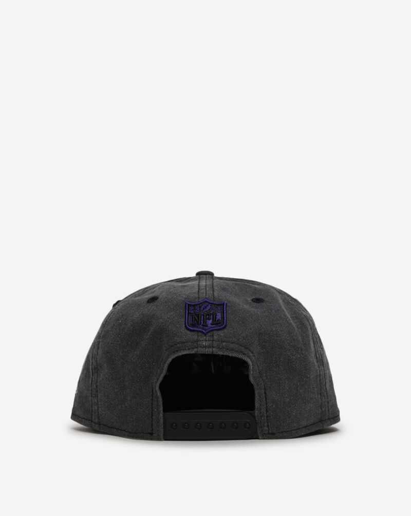 New Era 9Fifty Baltimore Ravens Washed A-Frame Snapback Hat 60957149 Black 3