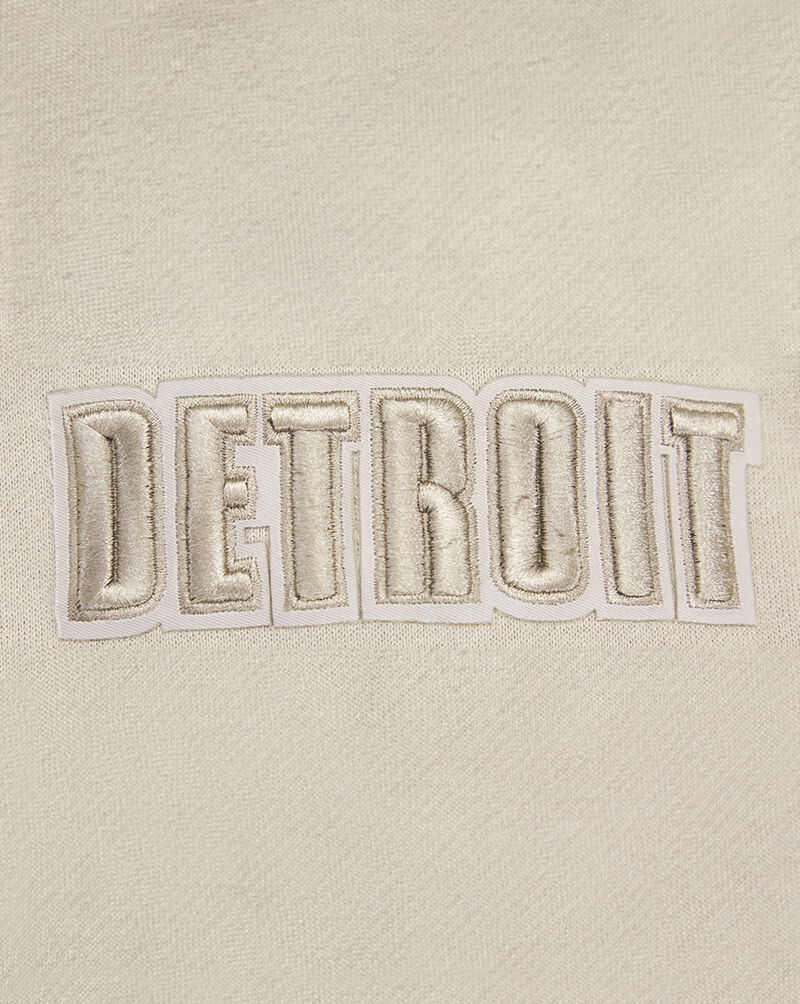 PRO STANDARD Detroit Lions Neutral Drop Shoulder Fleece Pull Over Hoodie FDL545308-TAU Beige 2