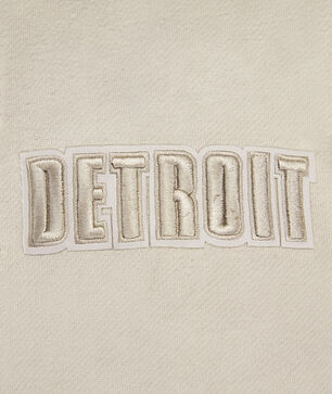 Detroit Lions Neutral Drop Shoulder Fleece Pull Over Hoodie