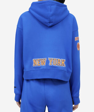 New York Knicks Classic Cropped Pullover Hoodie