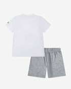 Nike Little Kids'  Ace Your Game Jersey T-Shirt and Shorts Set 86M990-GAK Grey 3