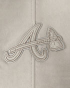 PRO STANDARD Big Boys' Atlanta Braves Neutral Fleece Pull Over Hoodie LABB5315037-TAU Beige 2