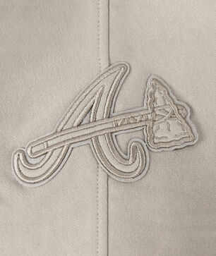 Big Boys' Atlanta Braves Neutral Fleece Pull Over Hoodie