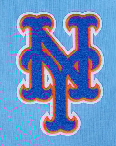 New York Mets Classic Chenille Double Knit Pull Over Hoodie  New York Mets Classic Chenille Double Knit Pull Over Hoodie