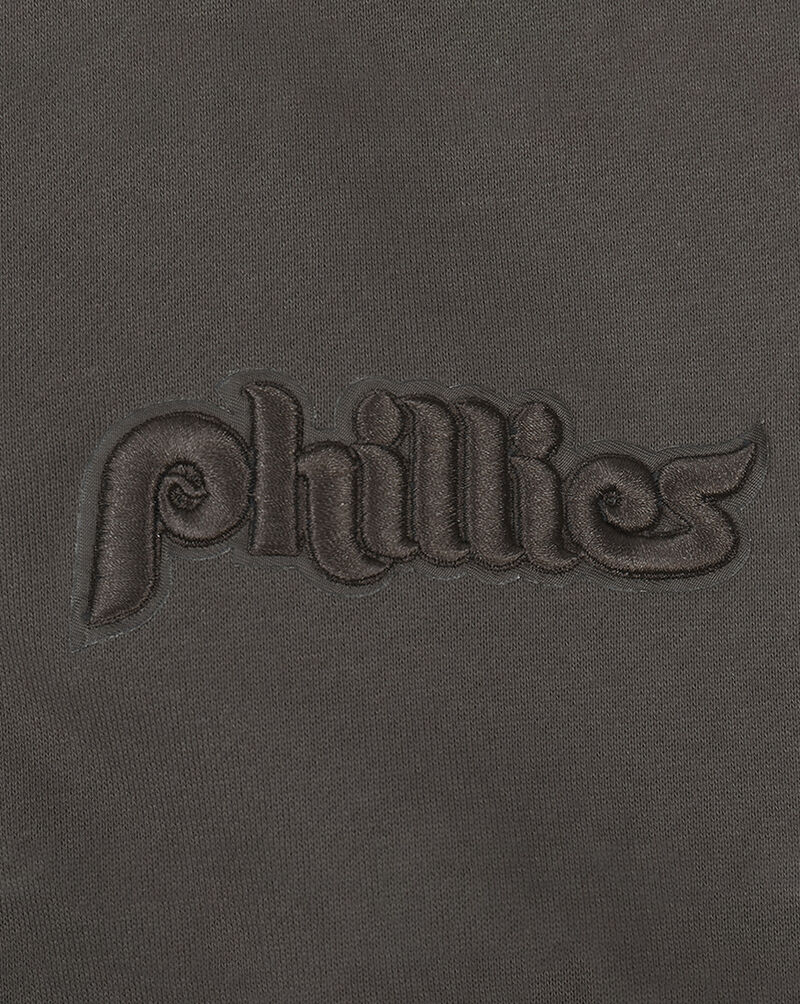 PRO STANDARD Philadelphia Phillies Neutral Drop Shoulder Fleece Pullover Hoodie LPH5311730-DKT Brown 4