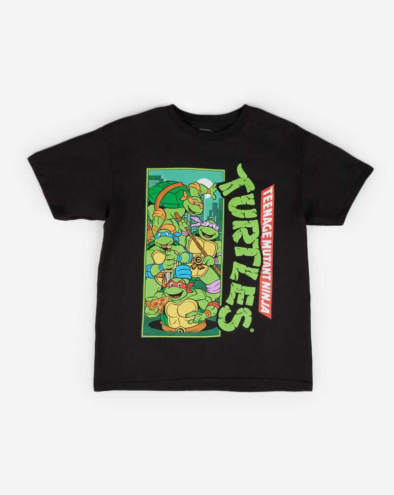 Graphic Tees Grade School Ninja Turtle Tee  NJSNAH3 Black 1