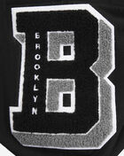 PRO STANDARD Brooklyn Nets Mash Up Rib Fleece Pull Over Hoodie BBN5515685-BGY Black 2