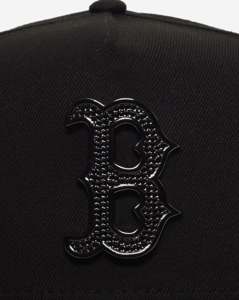 New Era 59Fifty Boston Red Sox Stone Logo Fitted Hat 60838911 Black 2