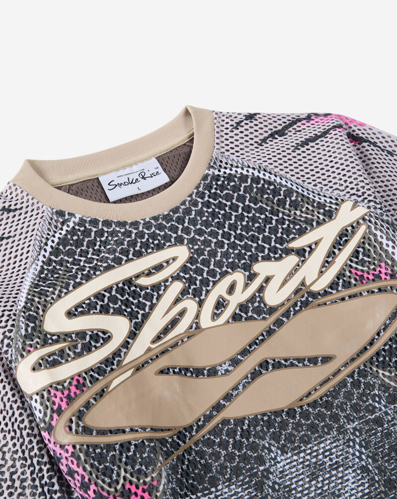 Smoke Rise Kids' Mesh 2Fer Tee BKT26S471SN-OYSTER Grey 2