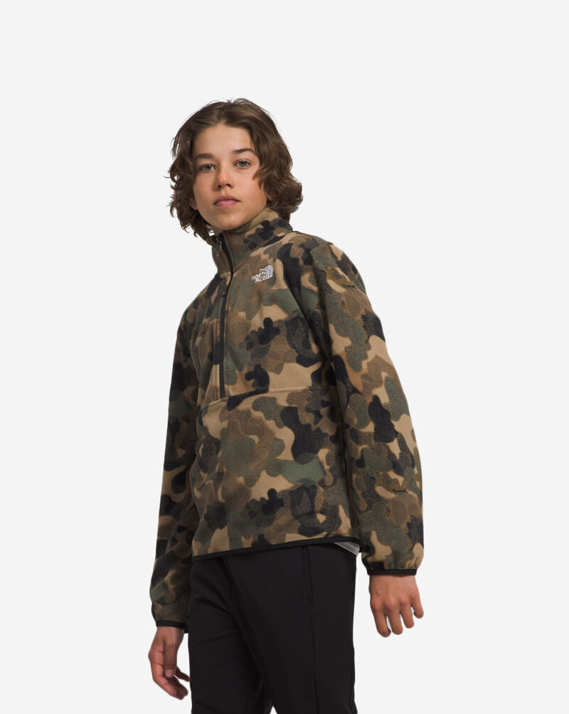 The North Face Grade School Glacier 1/4 Zip Pullover NF0A84L9-ORU Camo 2