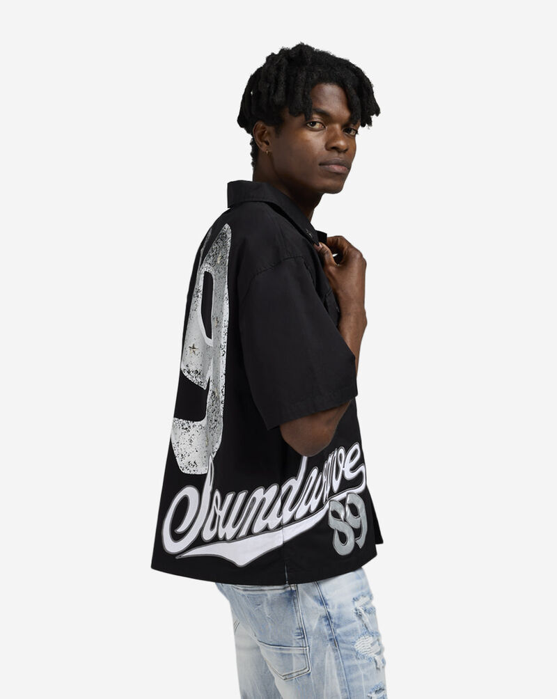 Smoke Rise Crop Wilds Short Sleeve Woven Shirt  WH25589SN-BLK Black 2