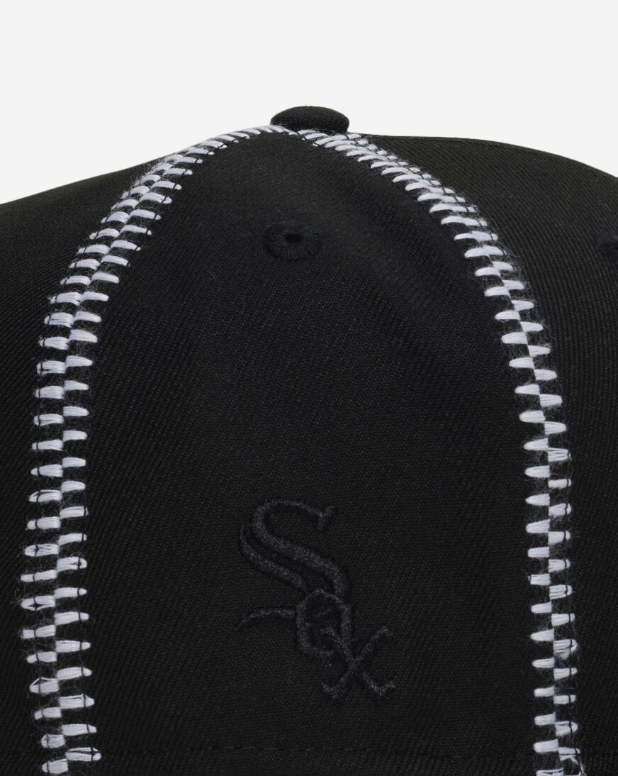 Shop New Era 59Fifty Chicago White Sox Running Stitch Fitted Hat