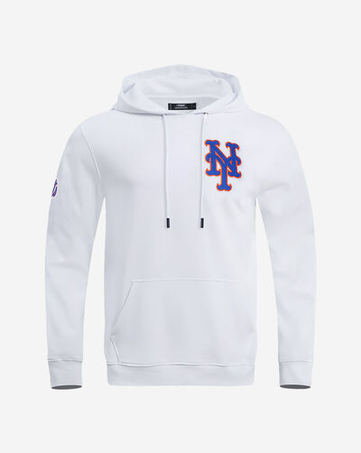 New York Mets Classic Chenille Double Knit Pull Over Hoodie 