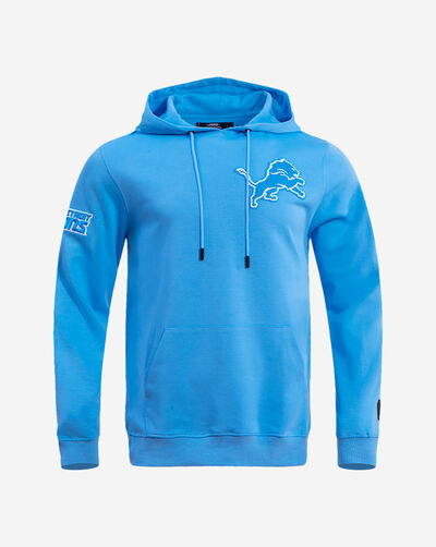 Detroit Lions Classic Chenille Double Knit Pull Over Hoodie