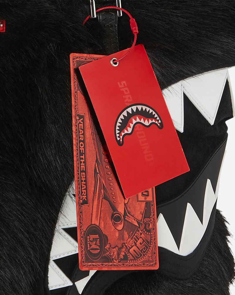 Sprayground Fur Cray Tote T8212 Black 6