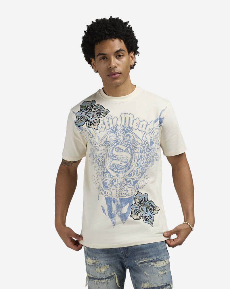 Smoke Rise Tapestry Fashion Tee KT25166SN-CHK cream 1