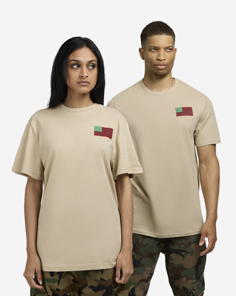 Mister Tee Juneteenth Flag Tee MTUS453-US-03872 Beige 1