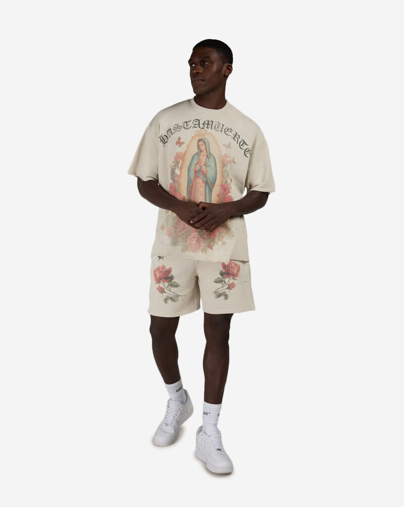 Hasta Muerte Floral Virgin Terry Tee HM26VIRG-01-CRM cream 4