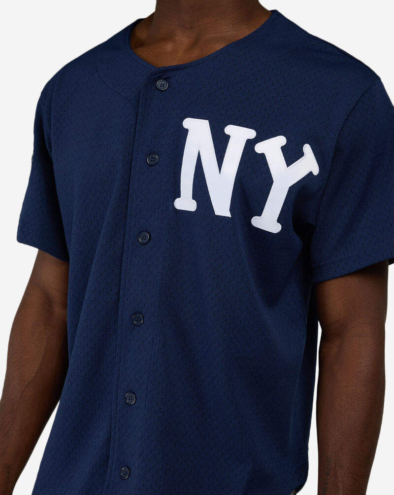 Mitchell  Ness New York Black Yankees Aaron Judge Authentic Batting Practice Jersey JY19302-NBYNAVY Blue 4