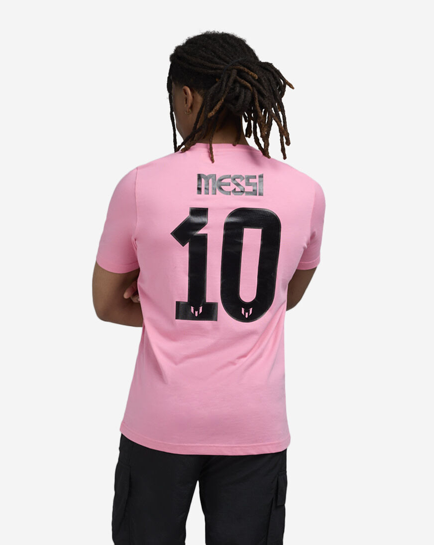 Shop adidas Messi Name And Number Graphic Tee JM3550 pink | SNIPES USA