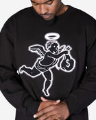 Hasta Muerte Angel Classic Chenille Patch Crewneck HT-HM36446292 Black 2