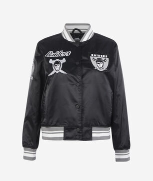 Oakland Raiders Retro Classic Rib Satin Jacket
