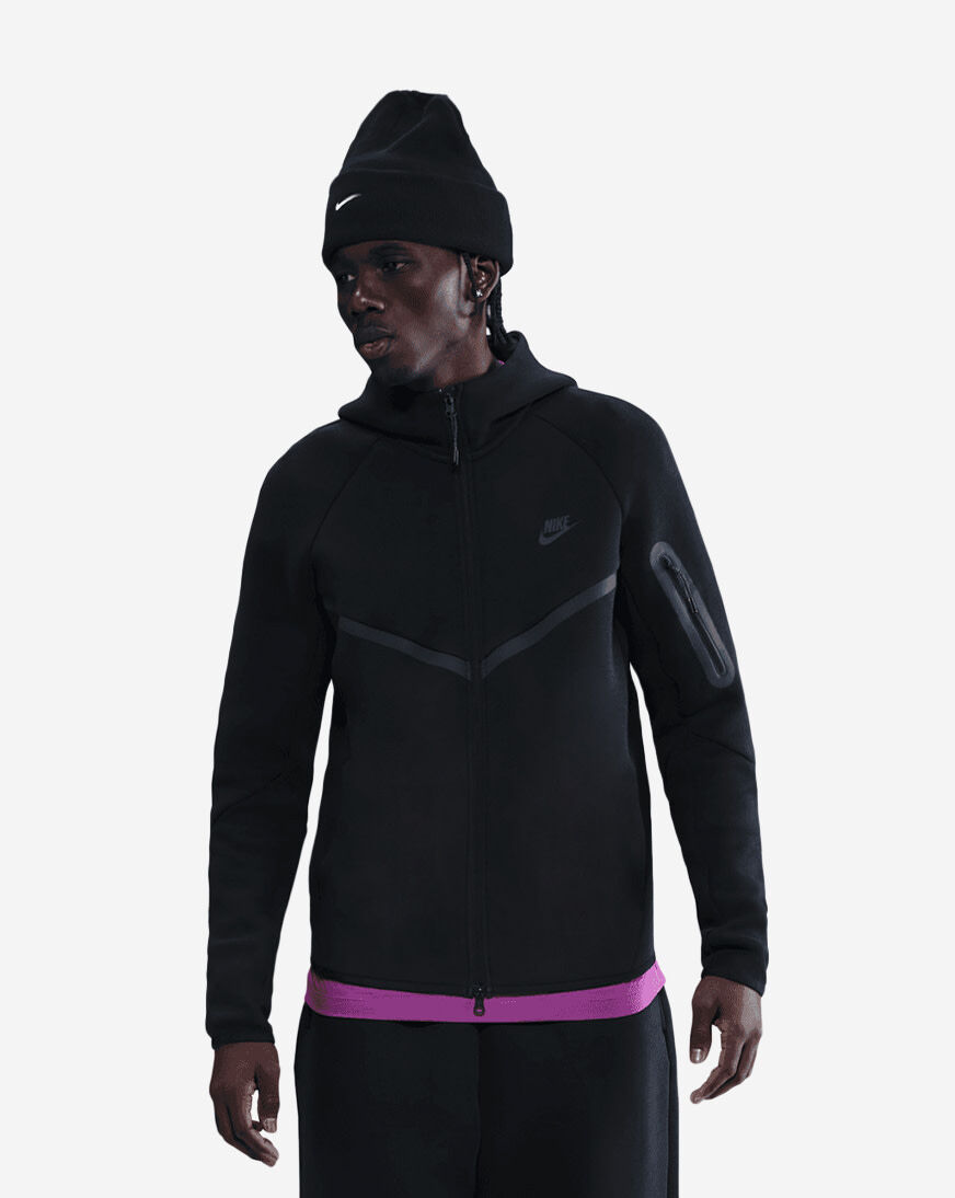 Shop Nike Tech Full-Zip Windrunner Hoodie HV0949-010 black