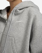 Nike NSW Fleece Loose Full-Zip Cropped Hoodie HV2426-063 Grey 3