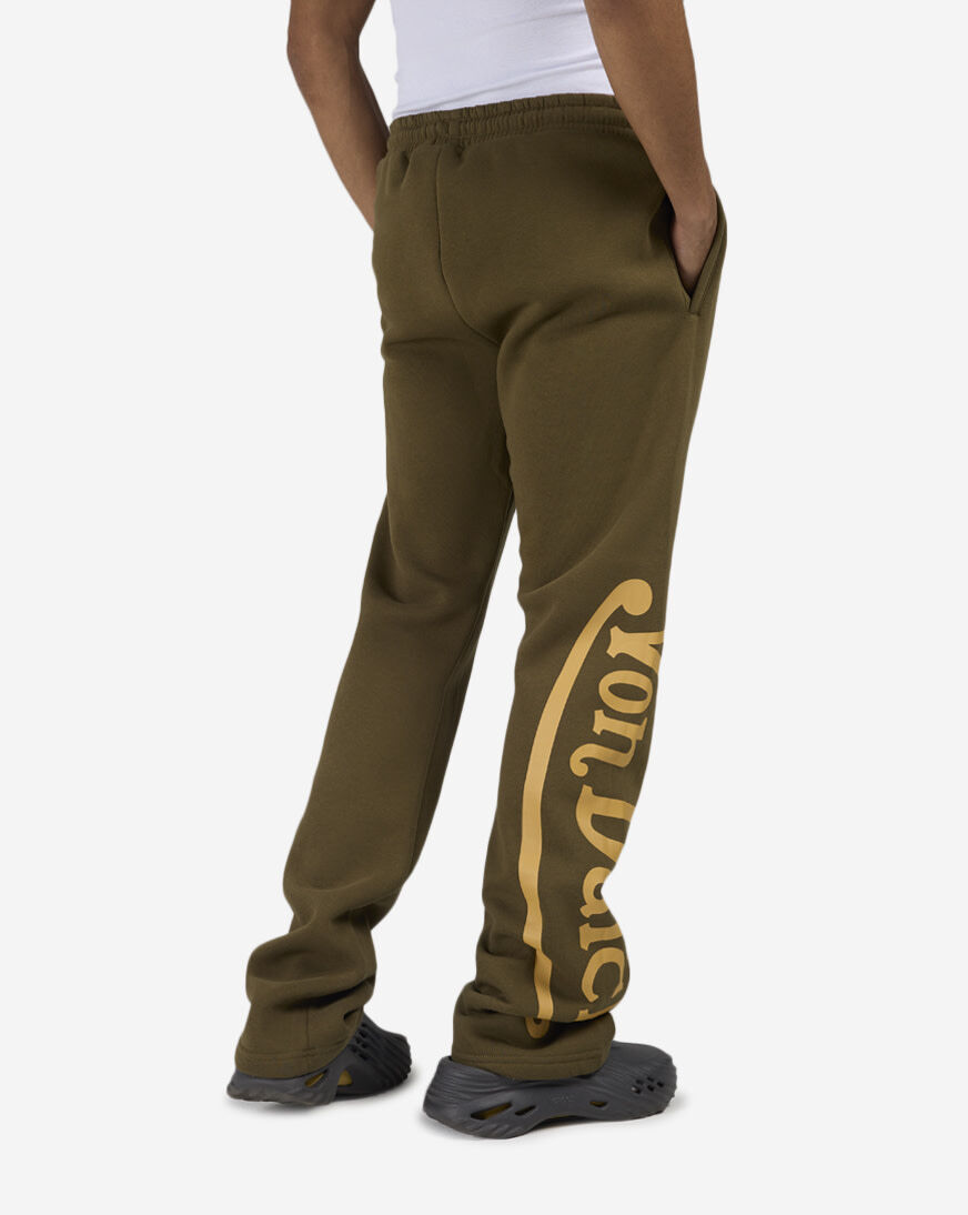 Shop Von Dutch Embroidery Patches Stacked Joggers 4VND3A9070-OLV