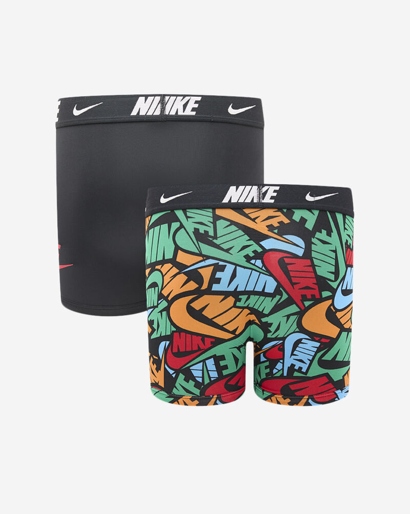 Nike Big Kids' 2PK Printed Boxer Briefs 9N1259-B9F Blue 2