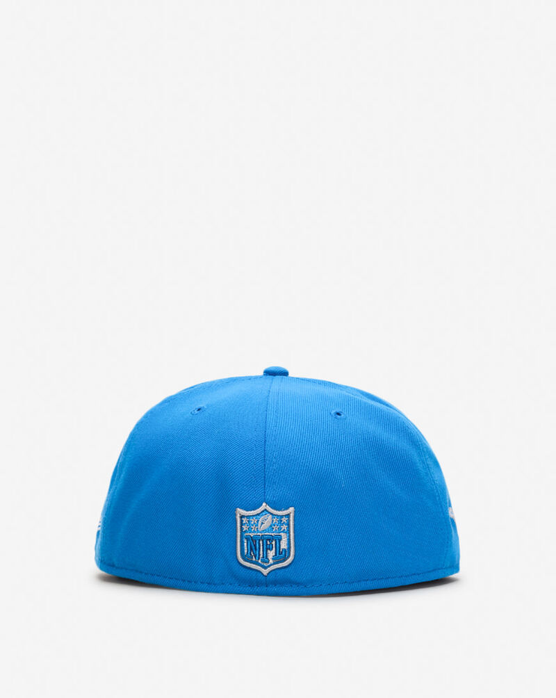 New Era 59Fifty Detroit Lions Oversized Script Fitted Hat 60693622 Blue 3
