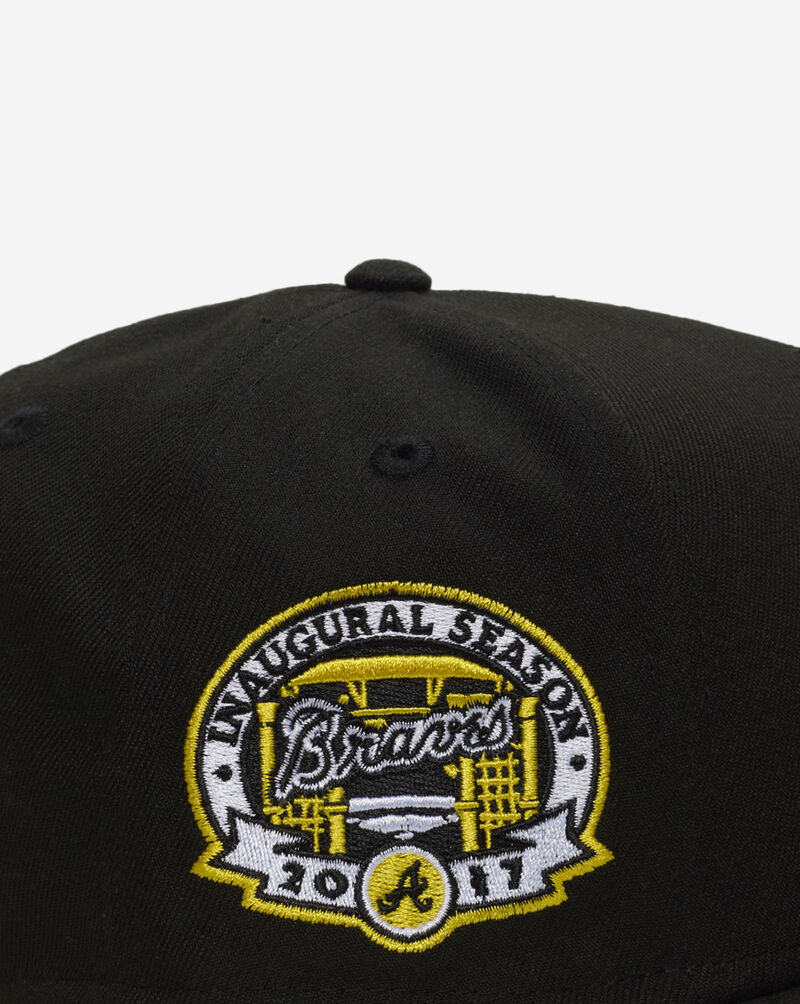 New Era 9Fifty Atlanta Braves A-Frame Snapback Hat 71075924 Black 2