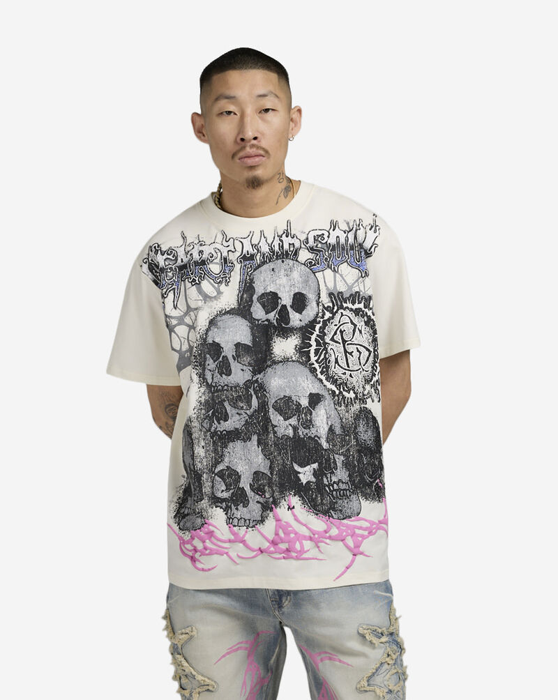 Smoke Rise Dystopia Fashion Tee KT25159SN-ECR Beige 1