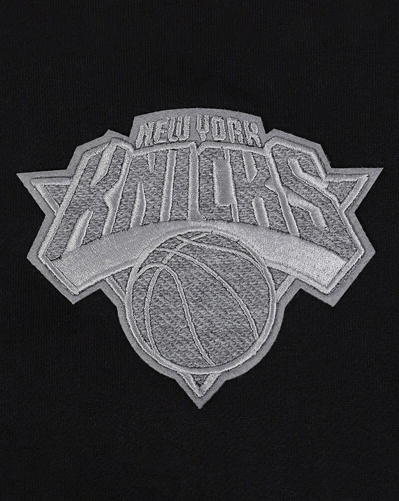 PRO STANDARD New York Knicks Reverse French Terry Colorblock Fleece Pullover Hoodie BNK5515853-BGE Black 2