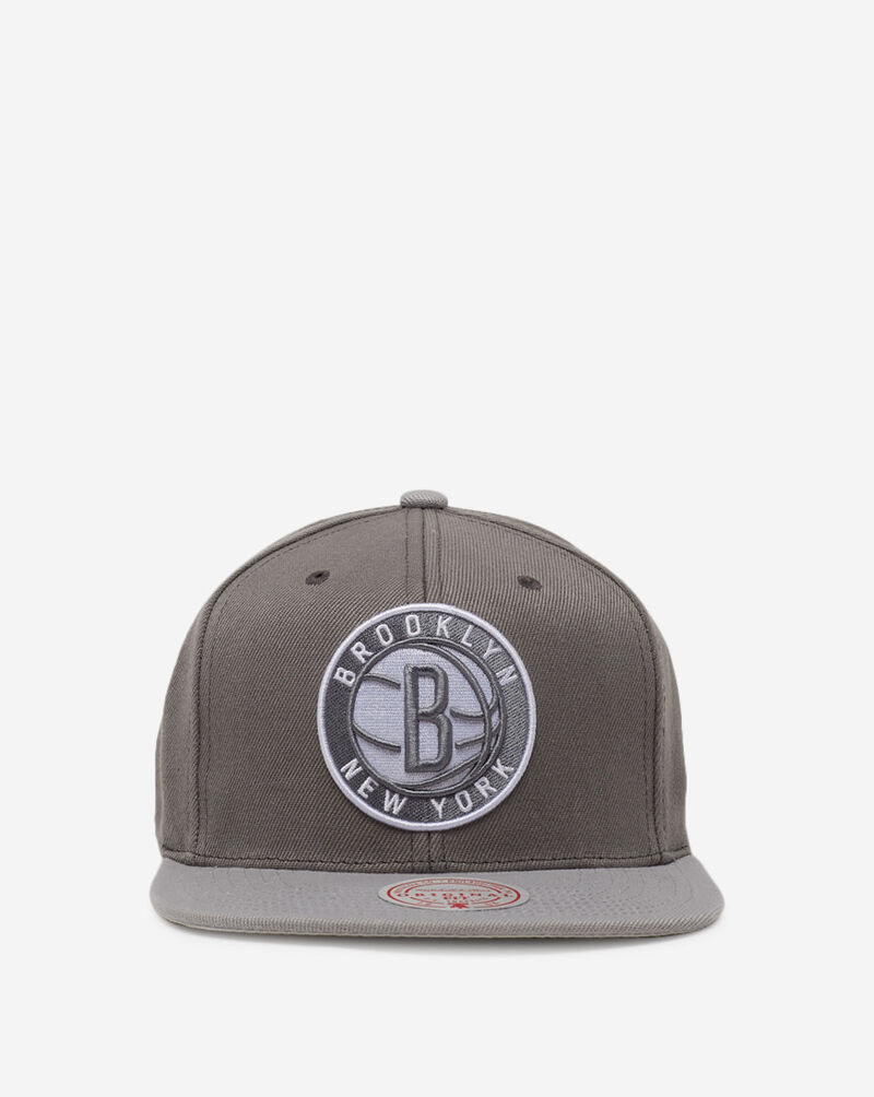 Mitchell & Ness Brooklyn Nets Cool Grey Hook Snapback 6HSSSH21035-BNEGREY Grey 2