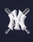 New York Yankees Mash Up Rib Fleece Cropped Pull Over Hoodie