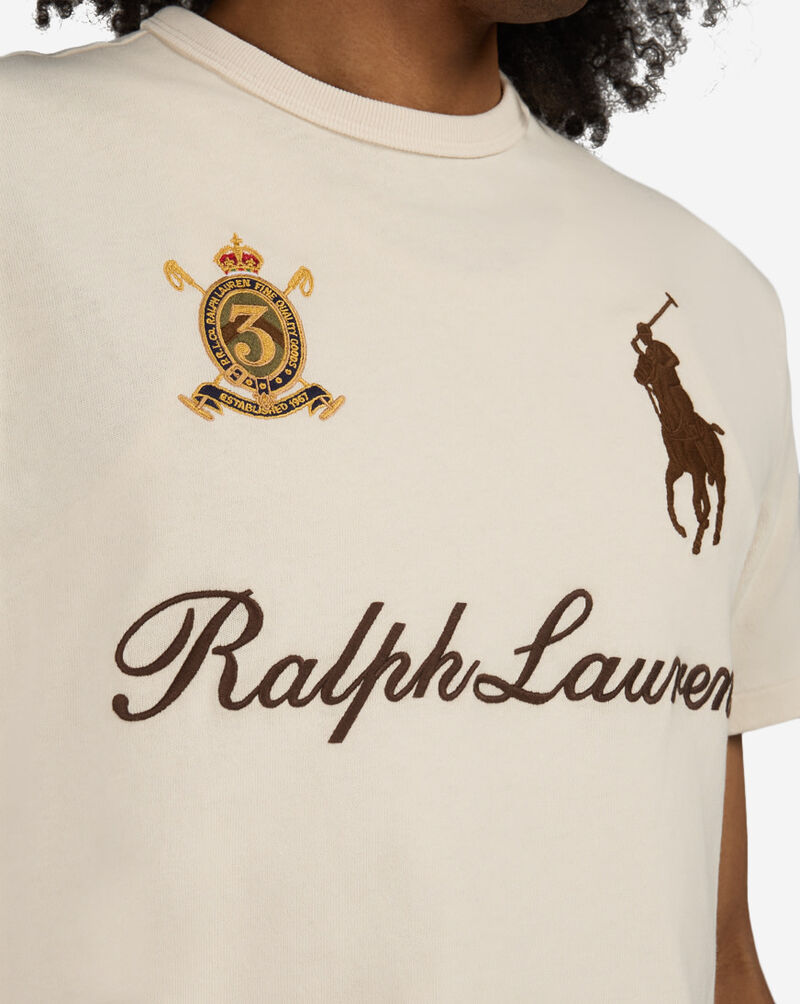 Polo Ralph Lauren Script Novelty Patch Tee 710B20010001-CRM cream 3