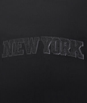 Big Boys' New York Knicks Triple Black Striped Rib Tee