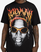 Graphic Tees Rodman Face Fire Tee DER1220XX Black 3