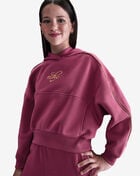 Nike Big Kids' NSW Club Fleece Boxy Hoodie HV0422-634 Pink 3