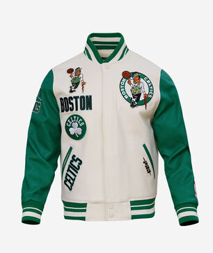 Boston Celtics Retro Classic Rib Wool Varsity Jacket